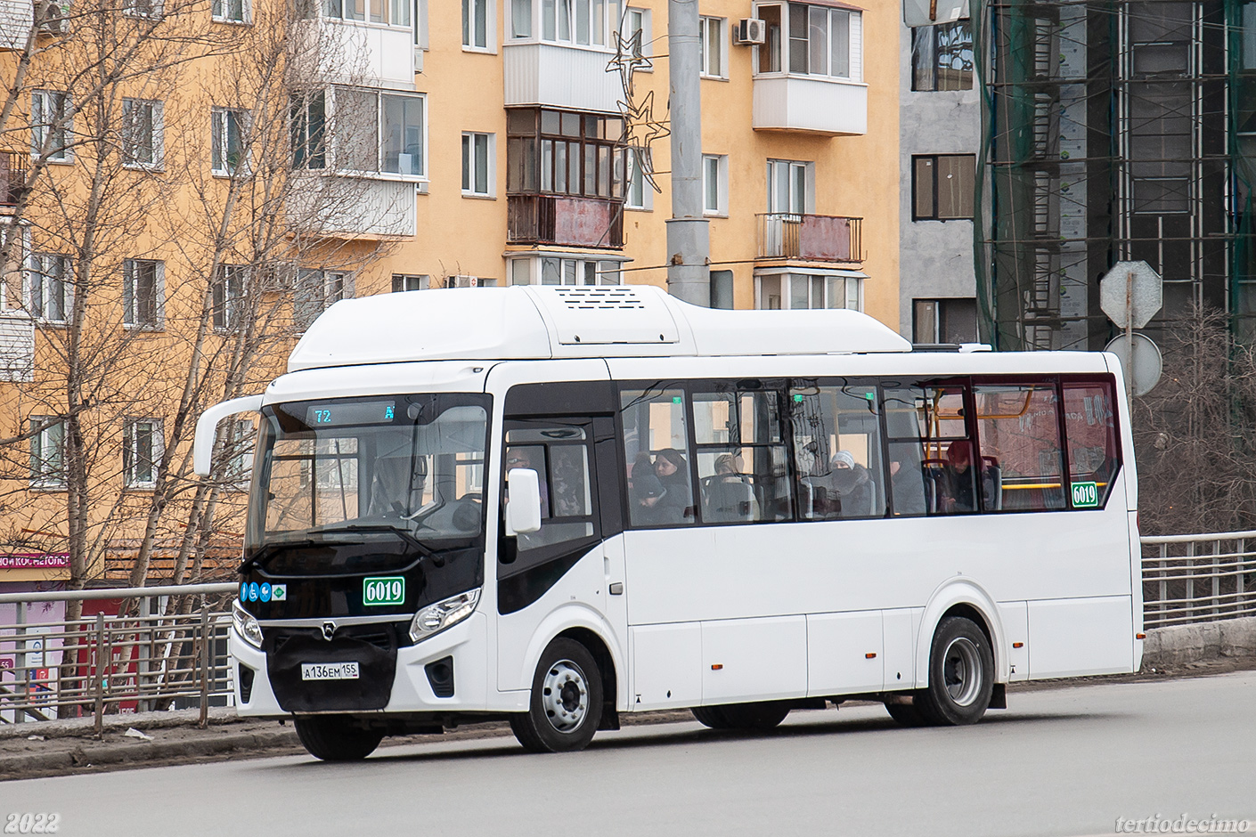 Омская область, ПАЗ-320415-14 "Vector Next" № 6019