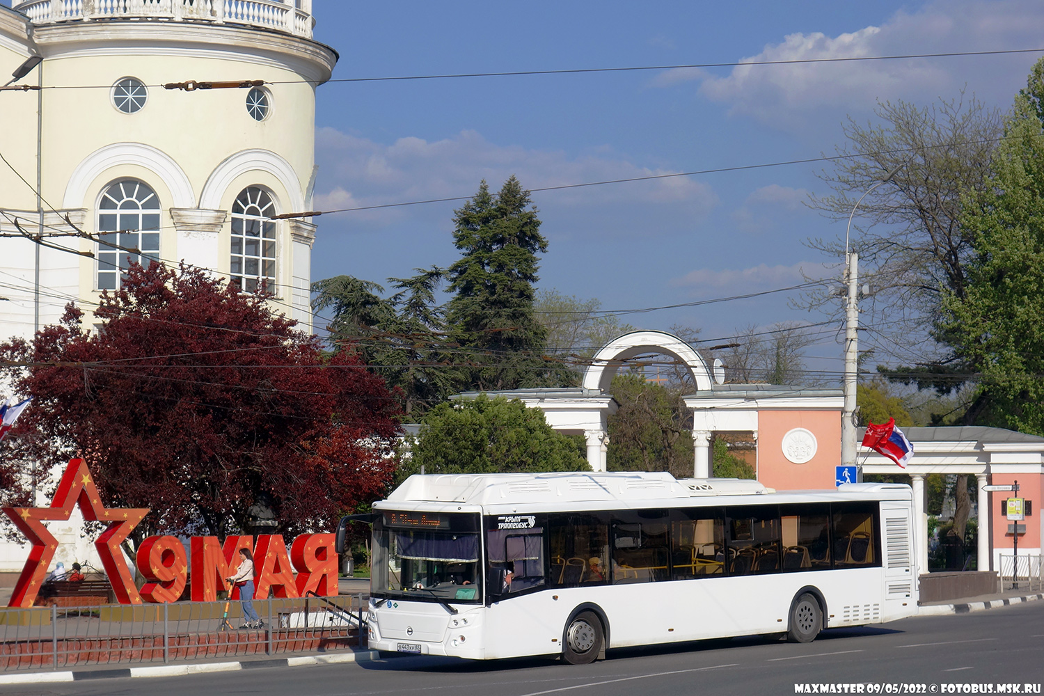 Республика Крым, ЛиАЗ-5292.67 (CNG) № В 443 КР 82
