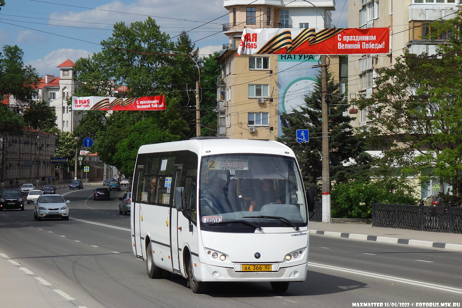 Республика Крым, ПАЗ-225602 № АА 366 82