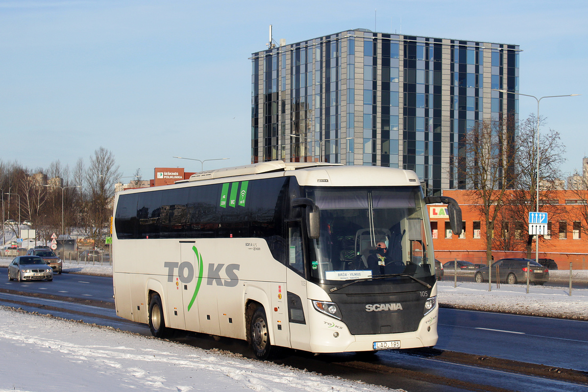 Литва, Scania Touring HD 12.0 № 105 Литва, Scania Touring HD 12.0 № 105