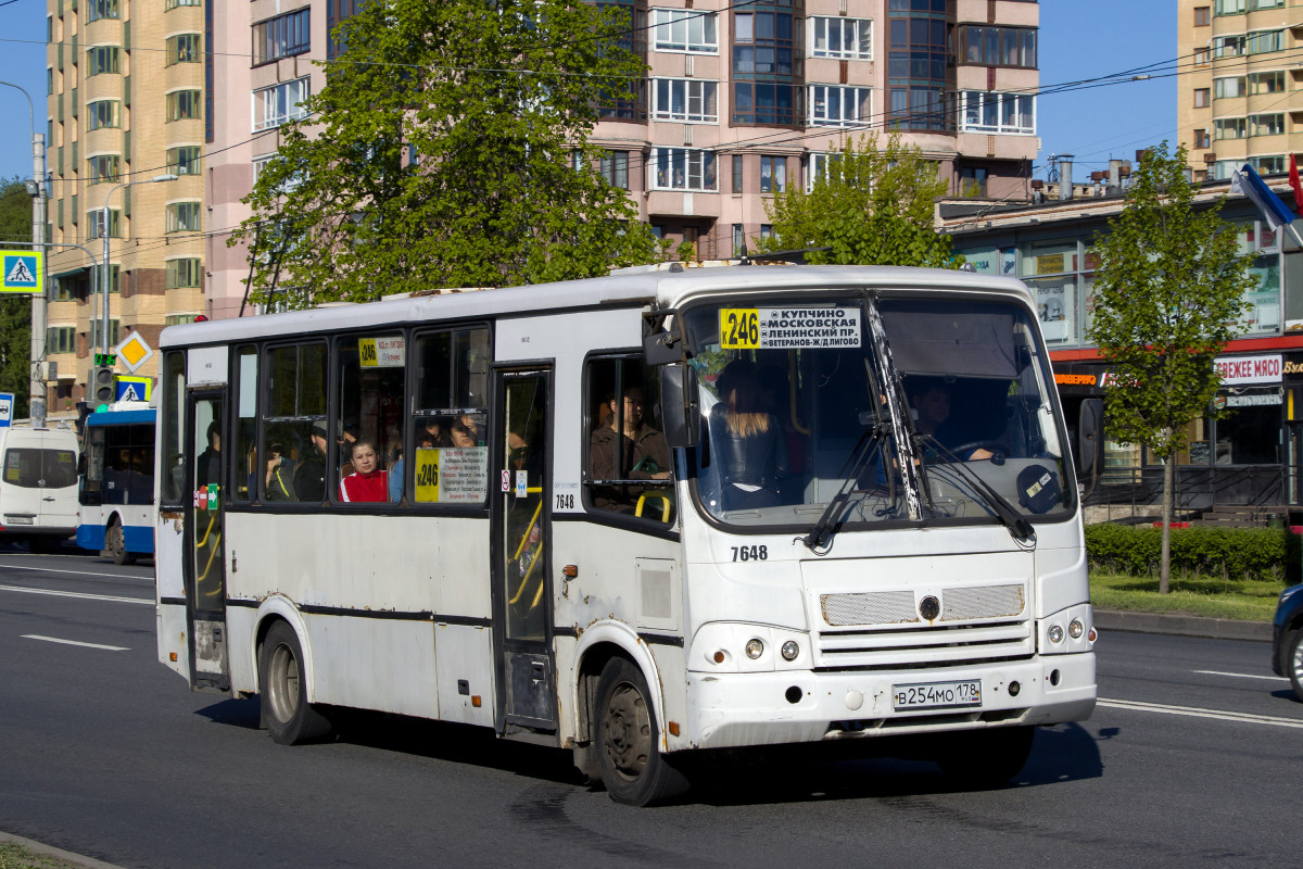 Санкт-Петербург, ПАЗ-320412-05 № 7648