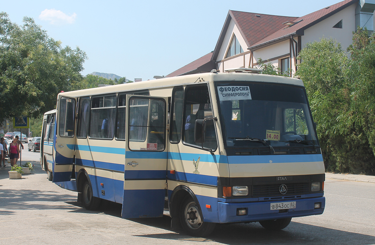 Республика Крым, БАЗ-А079.23 "Мальва" № В 843 ОС 82