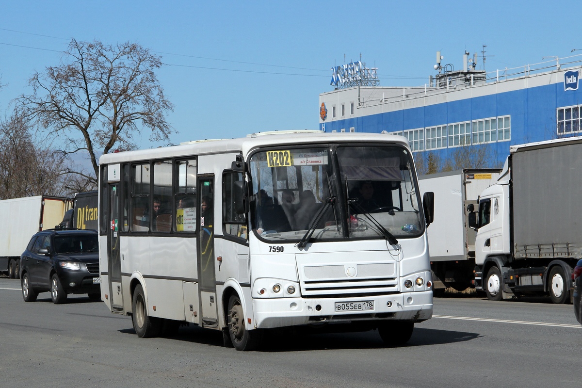 Санкт-Петербург, ПАЗ-320412-05 № 7590