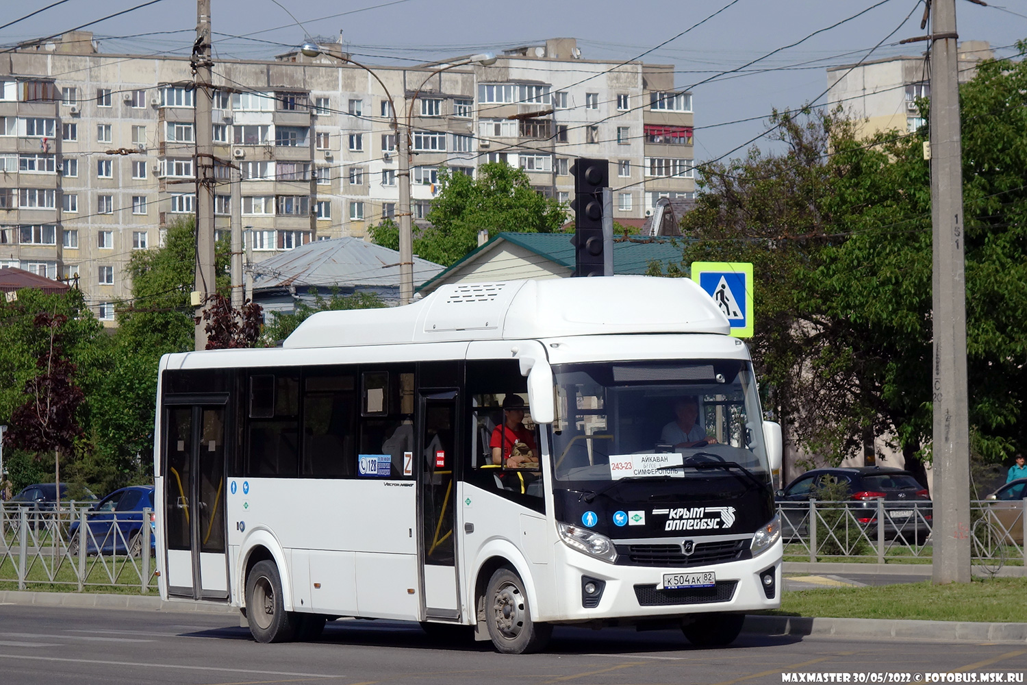 Республика Крым, ПАЗ-320415-14 "Vector Next" № К 504 АК 82