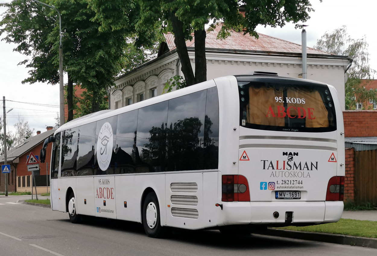Латвия, MAN R12 Lion's Regio ÜL314 № MV-1691