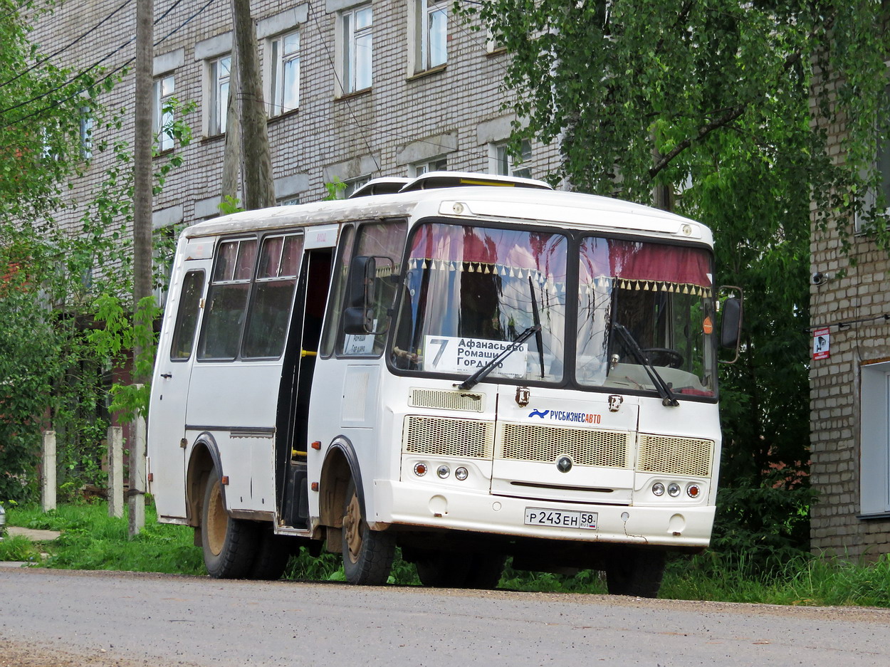 Kirov region, PAZ-32053-110-07 # Р 243 ЕН 58