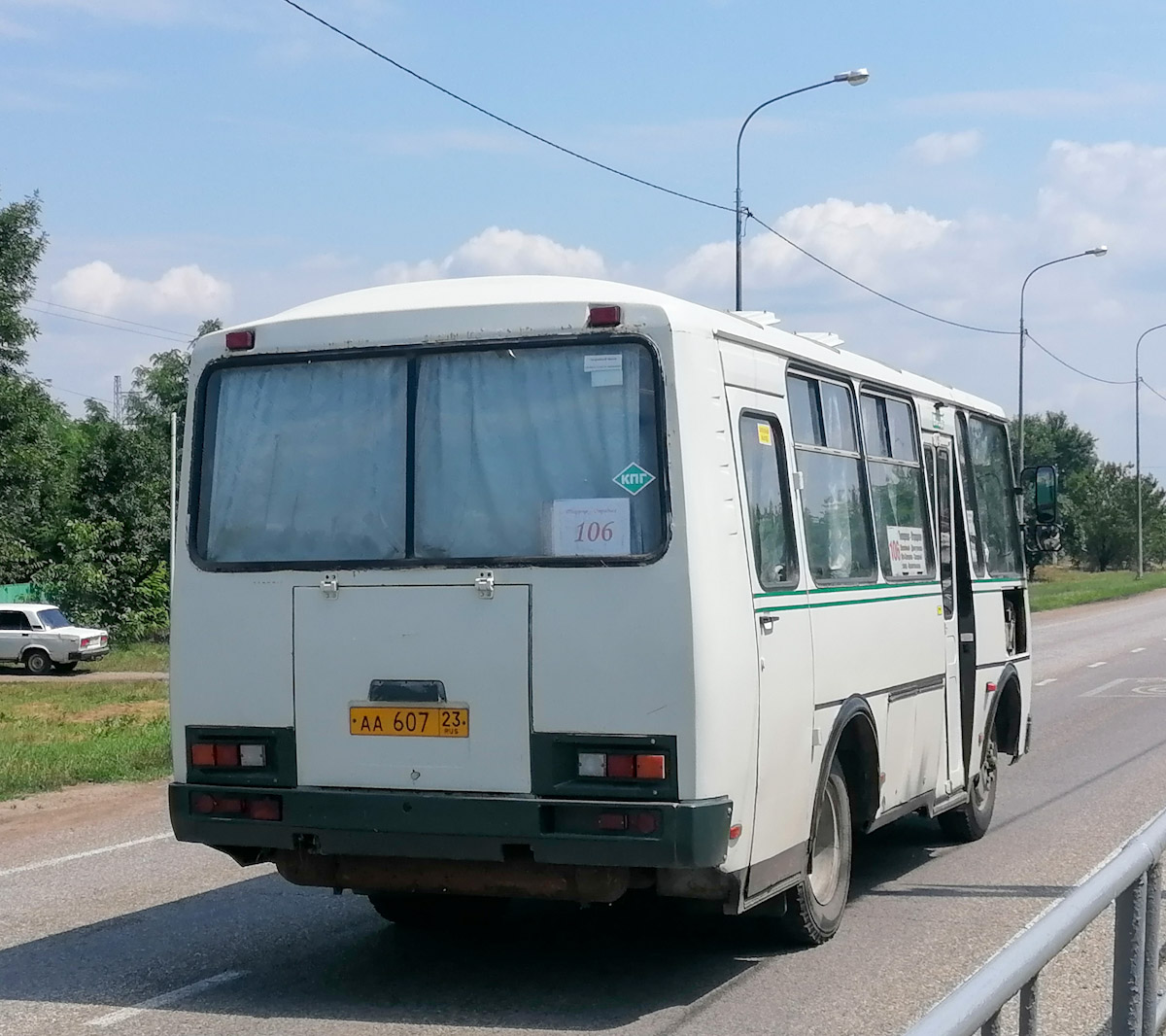 Краснодарский край, ПАЗ-32053 № АА 607 23