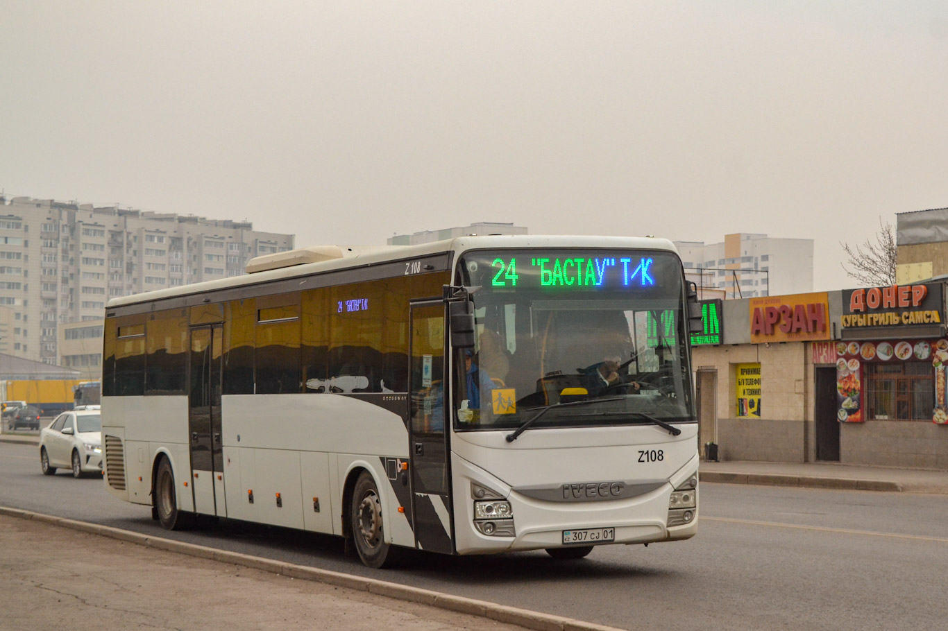 Астана, IVECO Crossway LINE 13M (СарыаркаАвтоПром) № Z108