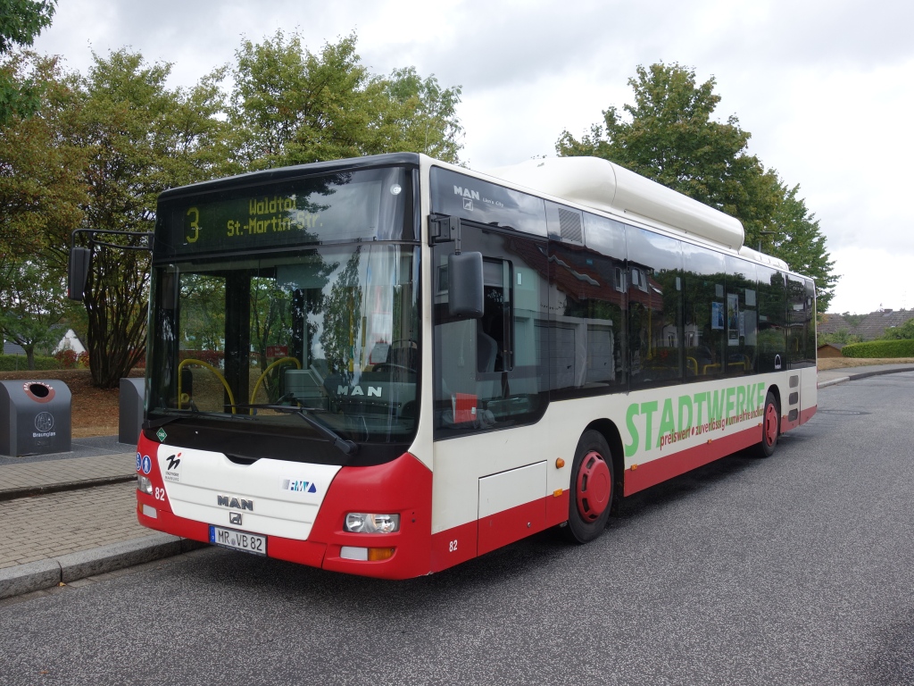 Гессен, MAN A21 Lion's City NL313 CNG № 82