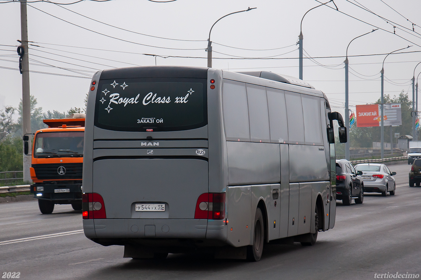 Омская область, MAN R07 Lion's Coach RHC414 № У 544 УХ 55