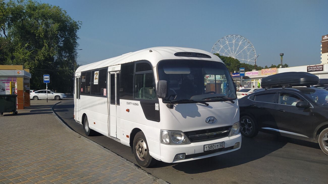 Краснодарский край, Hyundai County Kuzbass № Т 580 УТ 123