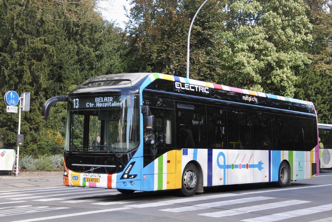 Люксембург, Volvo 7900E № 123