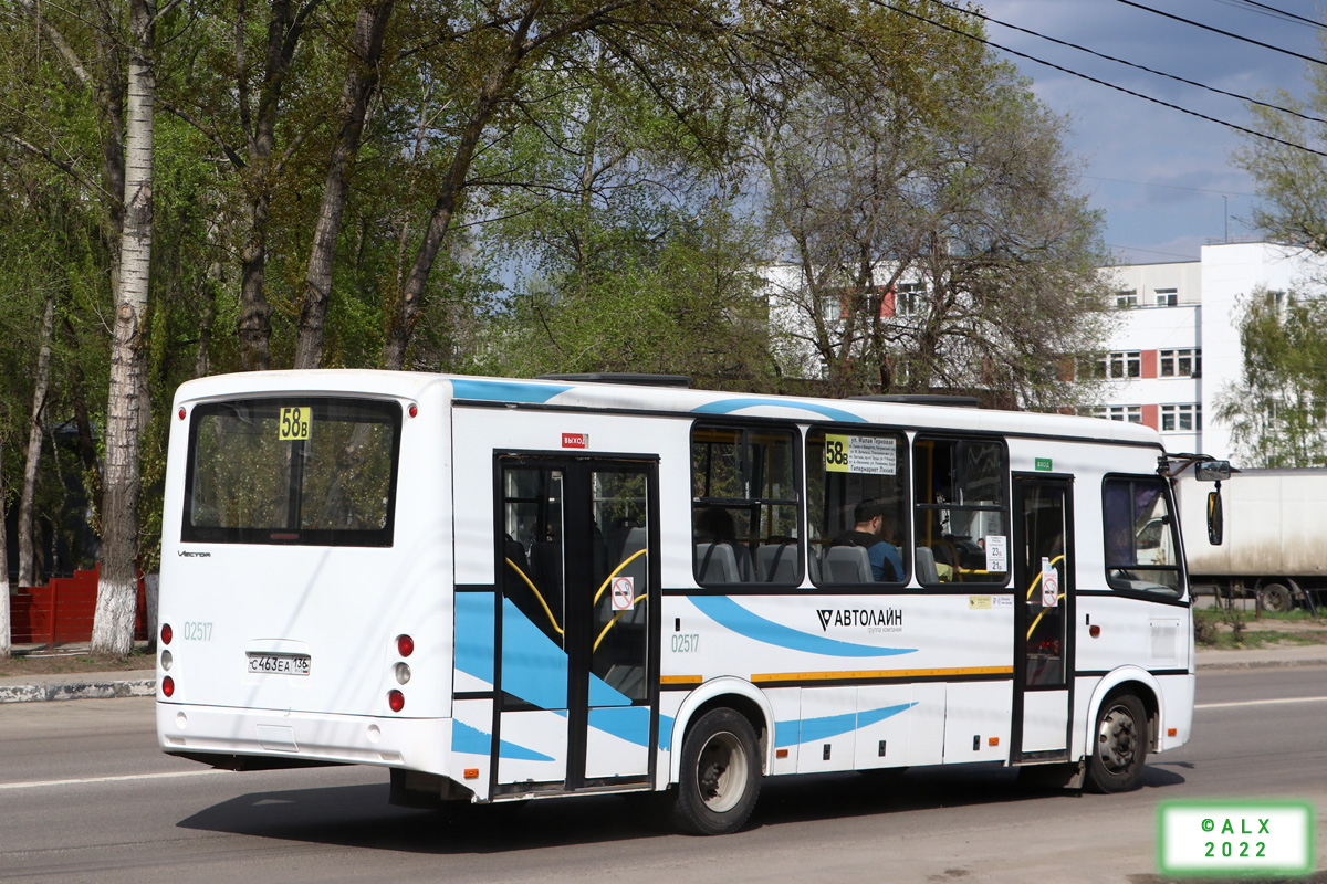 Воронежская область, ПАЗ-320414-04 "Вектор" (1-2) № 02517