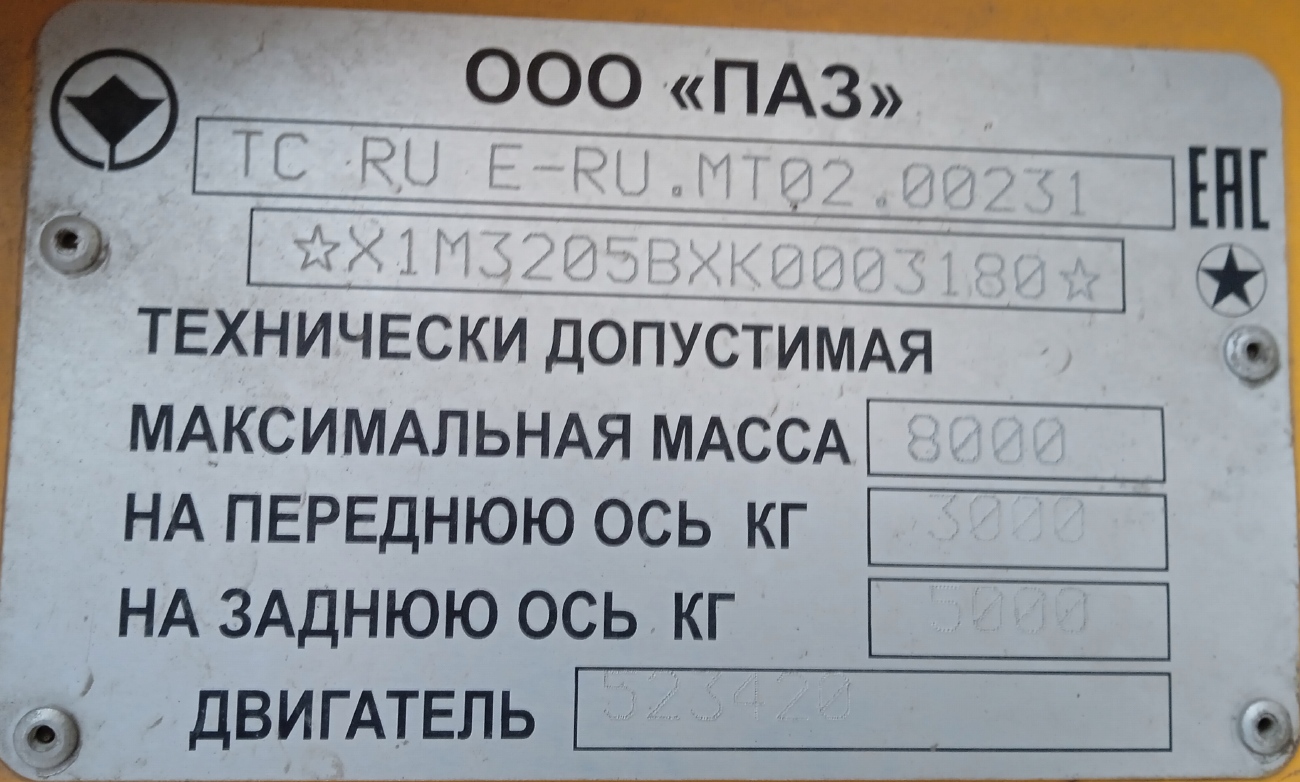 Краснодарский край, ПАЗ-32053-70 № У 079 ХХ 123