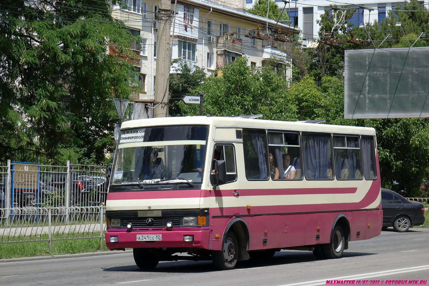 Республика Крым, БАЗ-А079.23 "Мальва" № А 341 СЕ 82