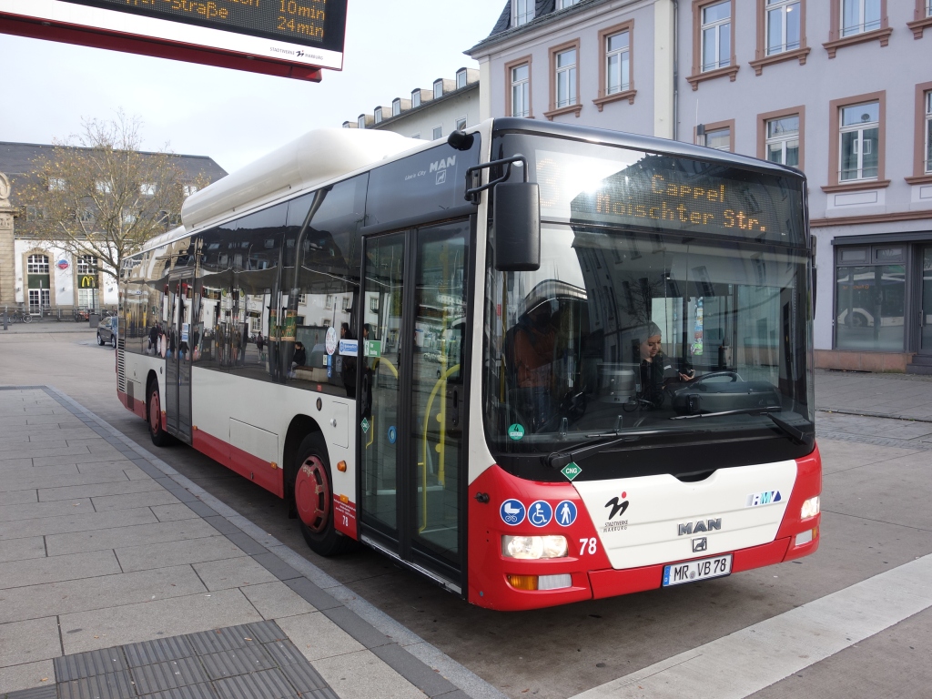 Hesse, MAN A21 Lion's City NL313 CNG # 78