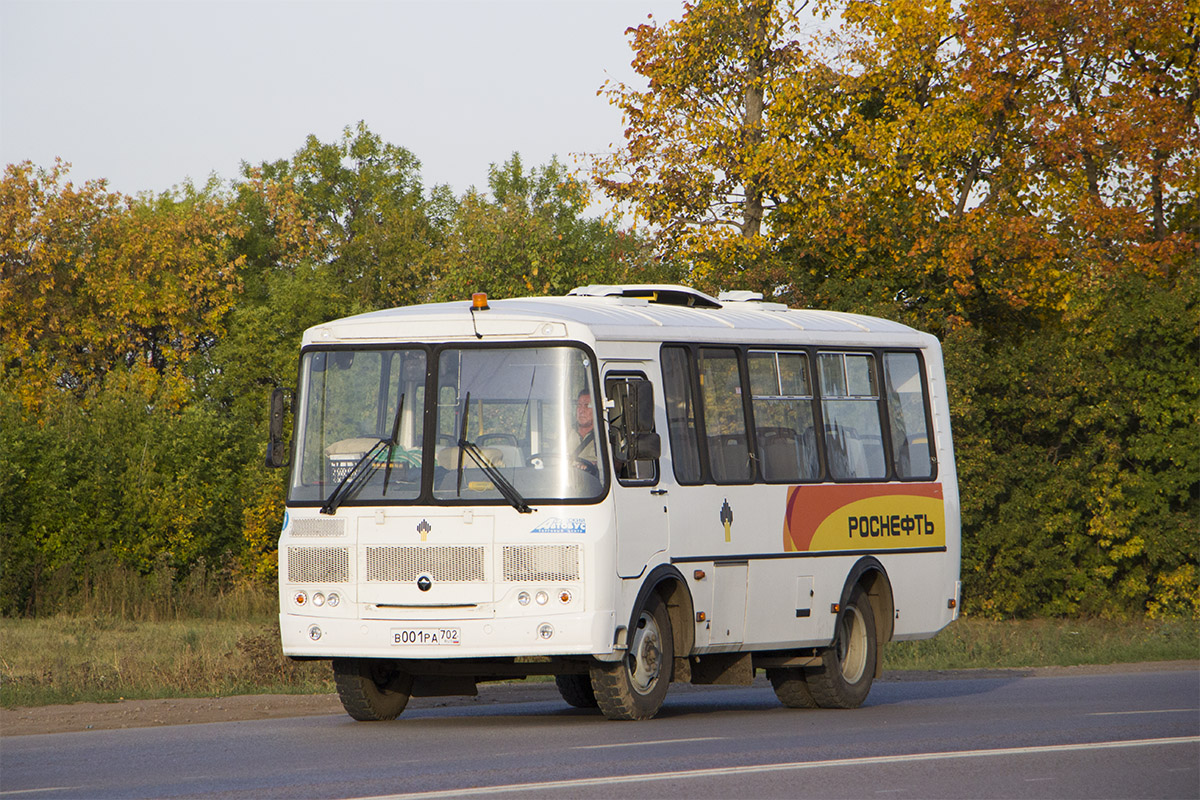 Башкортостан, ПАЗ-320530-02 № В 001 РА 702
