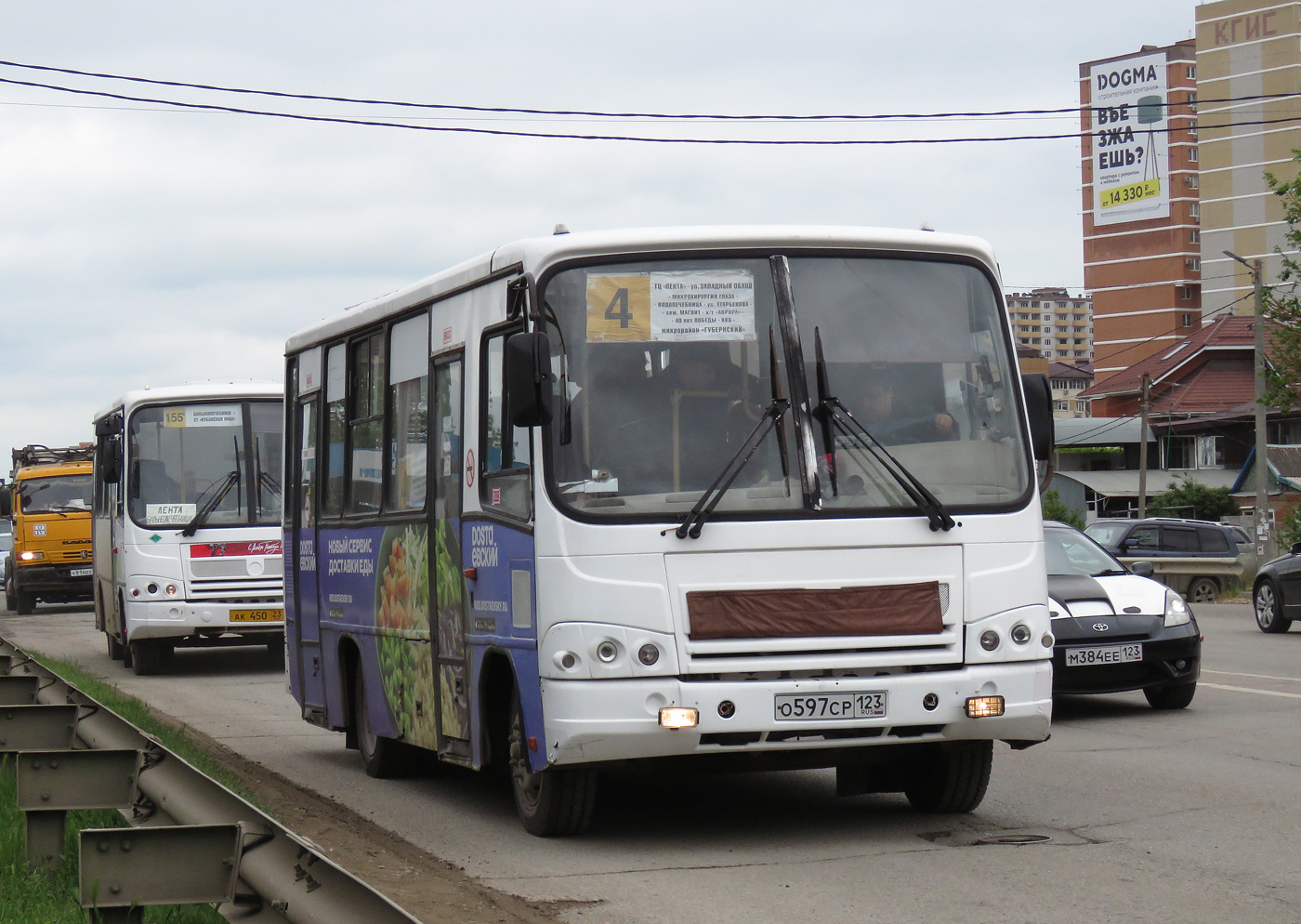 Краснодарский край, ПАЗ-320402-03 № О 597 СР 123