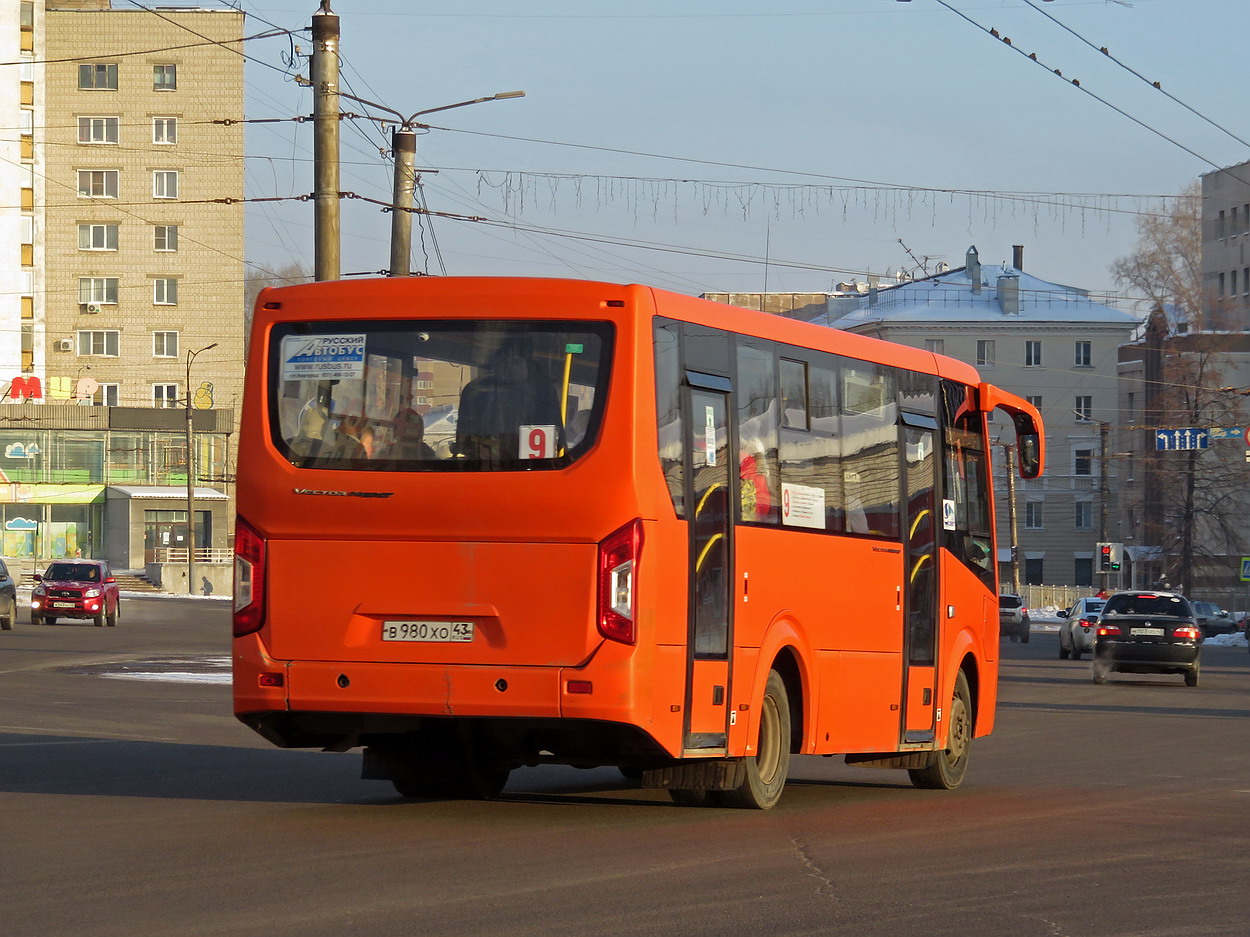 Кировская область, ПАЗ-320405-04 "Vector Next" № В 980 ХО 43