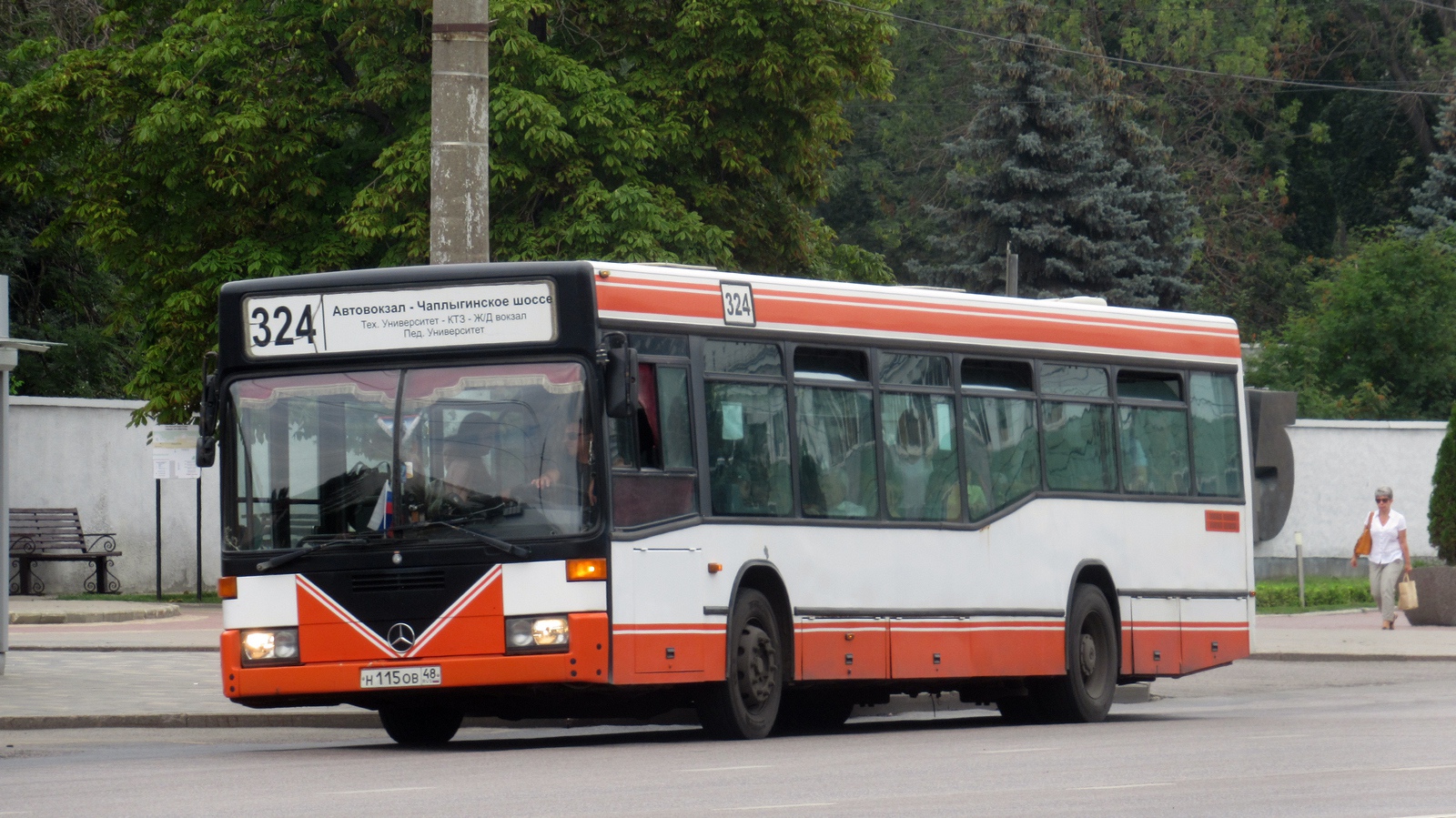 Липецкая область, Mercedes-Benz O405N2 № Н 115 ОВ 48
