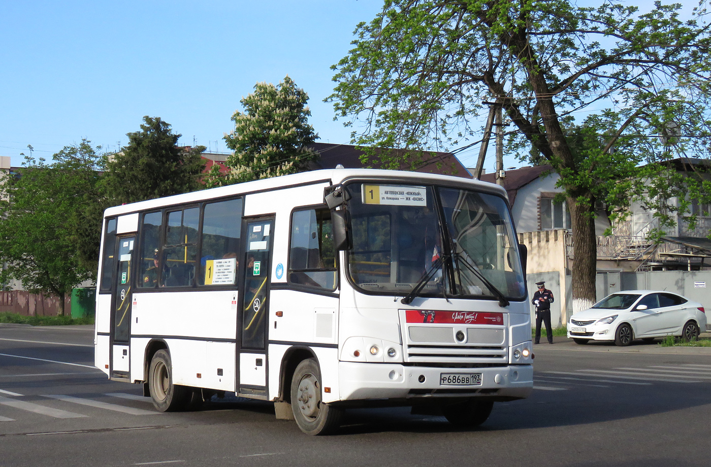 Краснодарский край, ПАЗ-320402-05 № Р 686 ВВ 193