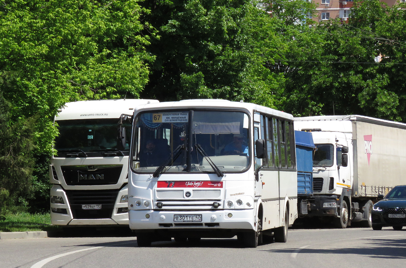 Краснодарский край, ПАЗ-320412-05 № В 301 ТЕ 47