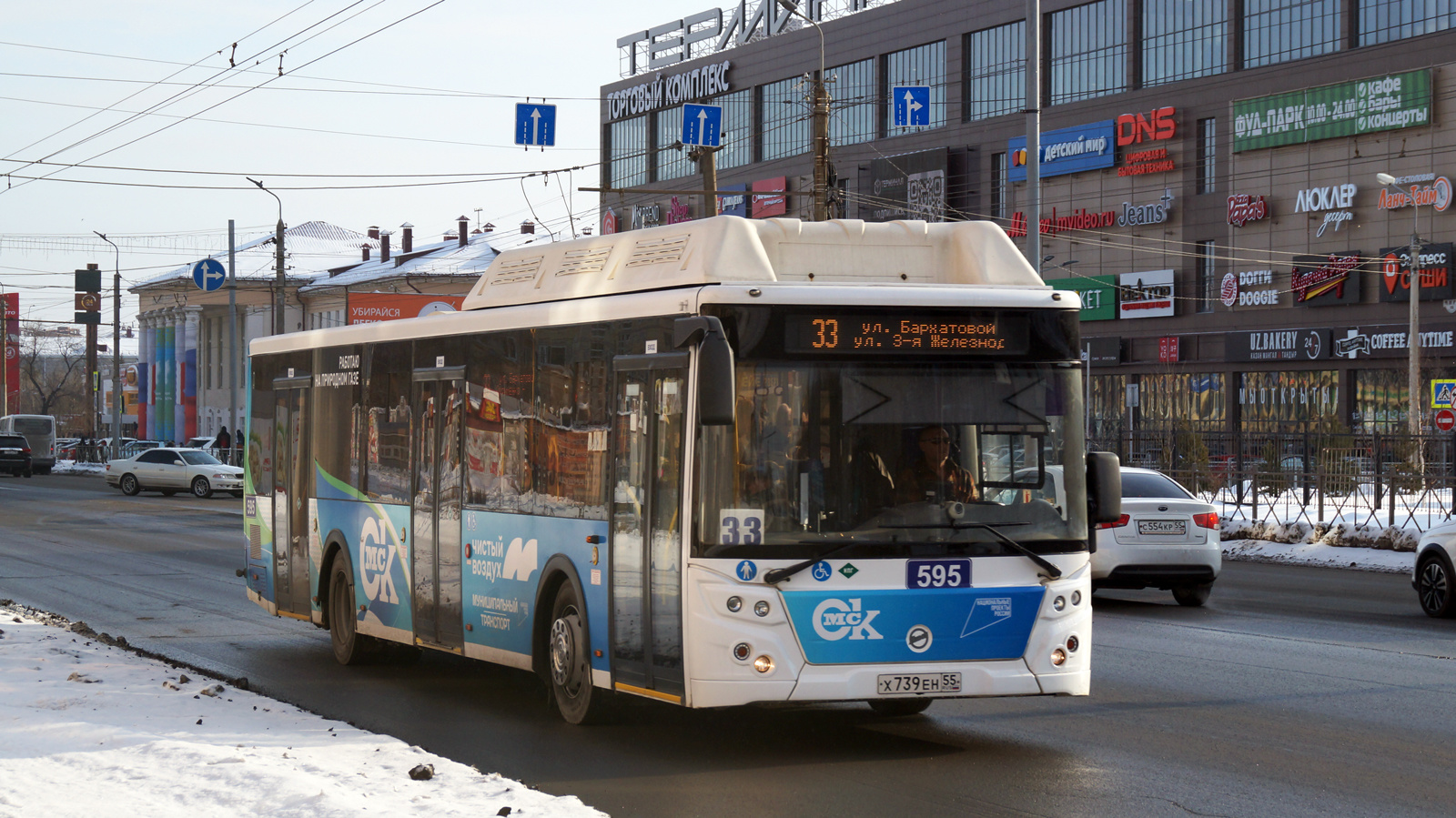 Омская область, ЛиАЗ-5292.67 (CNG) № 595