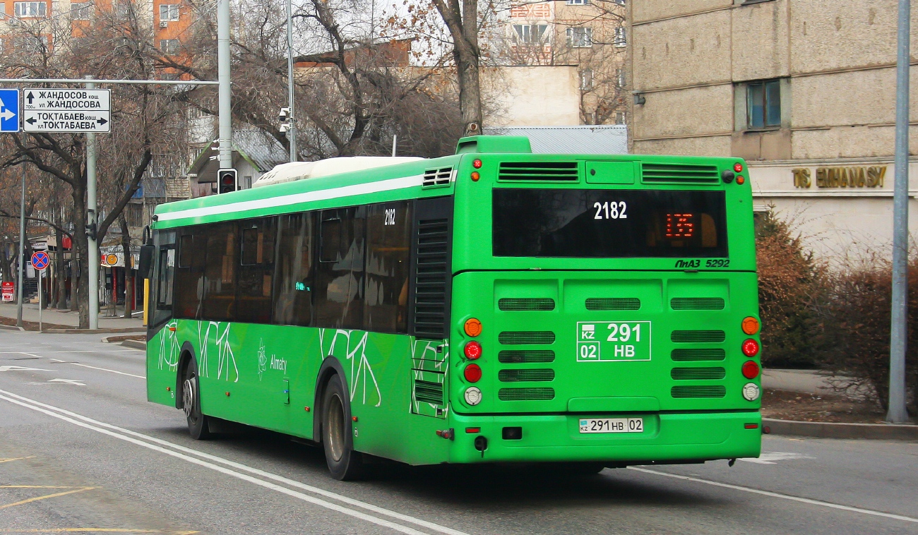 Almaty, LiAZ-5292.65 # 2182