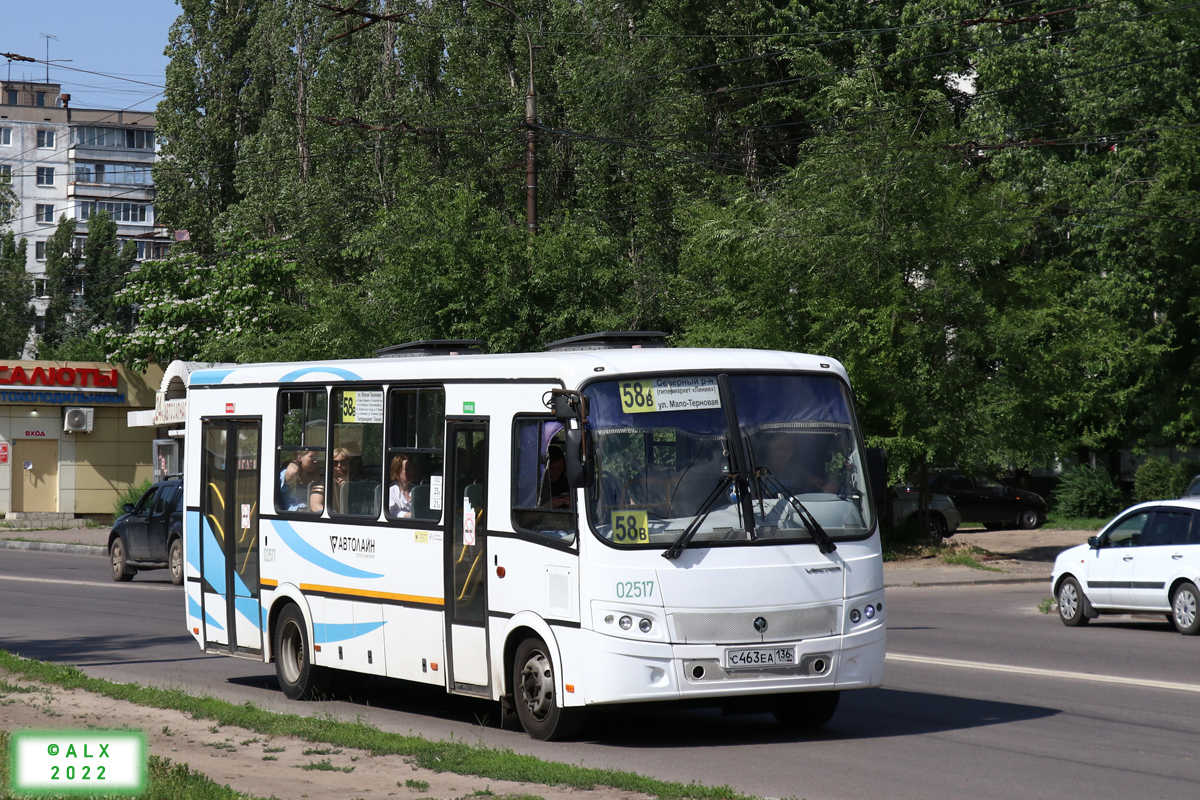 Воронежская область, ПАЗ-320414-04 "Вектор" (1-2) № 02517