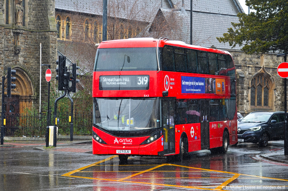 Великобритания, Alexander Dennis Enviro400H City № EA3