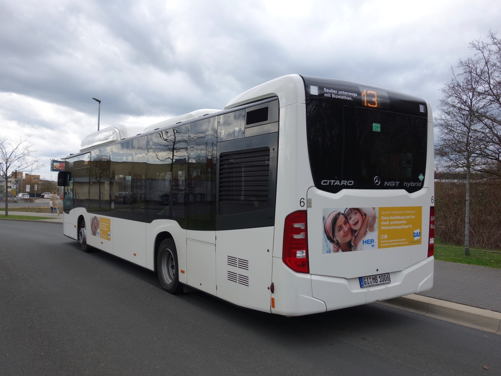 Гессен, Mercedes-Benz Citaro C2 NGT hybrid № 6