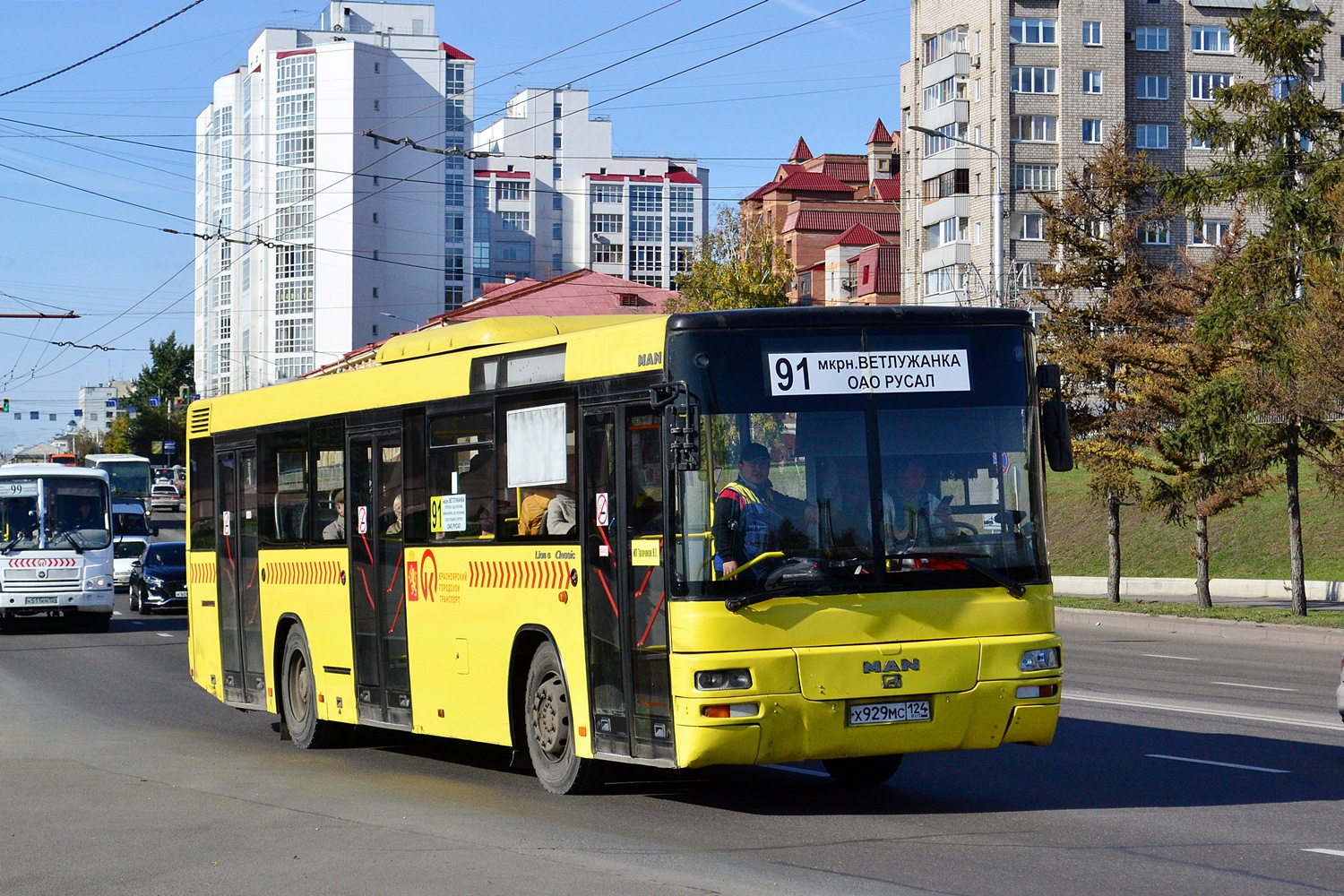 Krasnoyarsk region, MAN A74 Lion's Classic SL283 # Х 929 МС 124