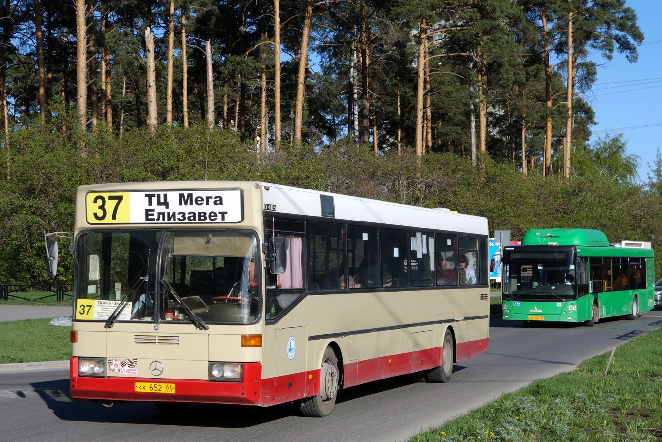 Свердловская область, Mercedes-Benz O405 № КК 652 66