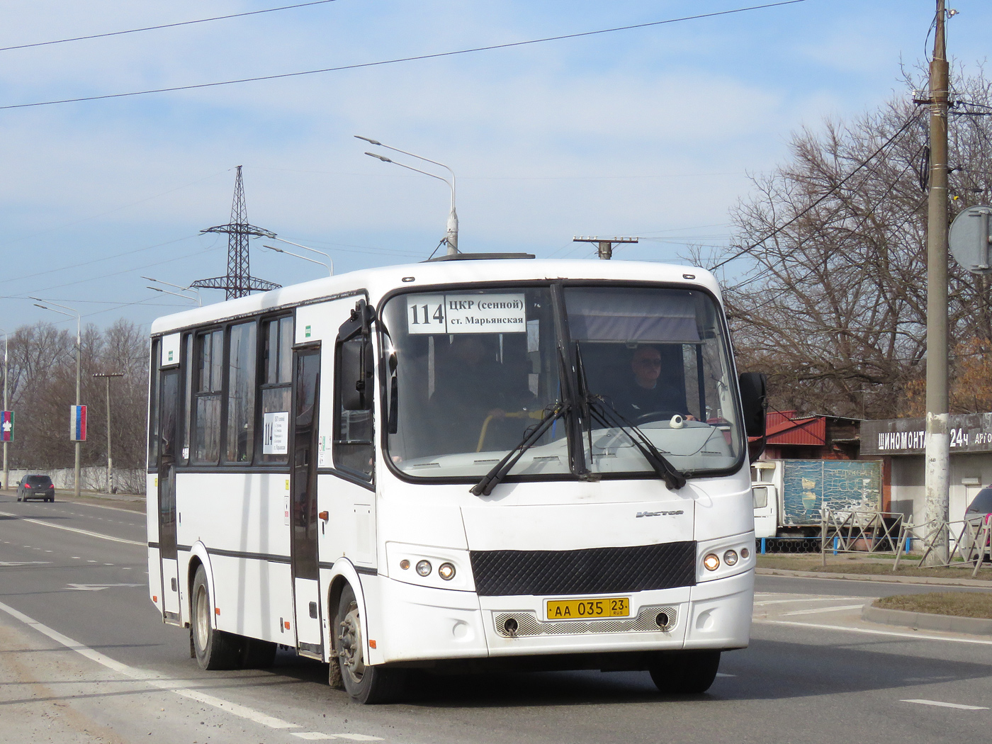 Краснодарский край, ПАЗ-320412-05 "Вектор" № АА 035 23