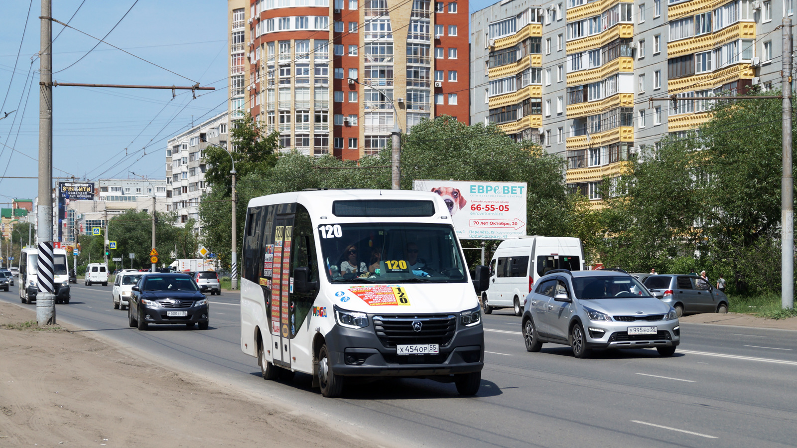 Омская область, ГАЗ-A68R52 City № Х 454 ОР 55