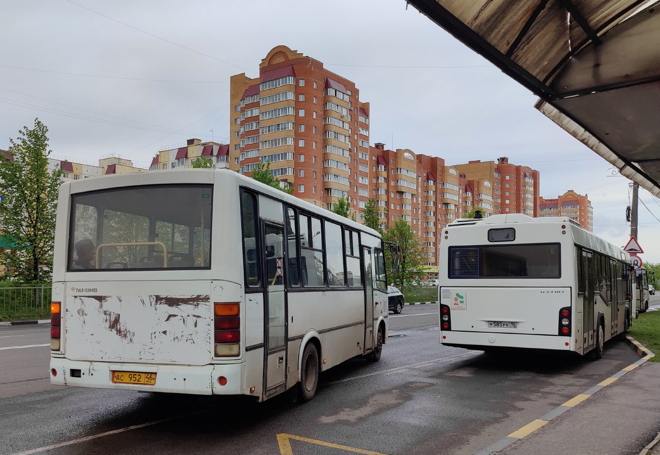 Курская область, ПАЗ-320412-04 № АС 952 46; Татарстан, МАЗ-103.486 № Р 585 РК 16