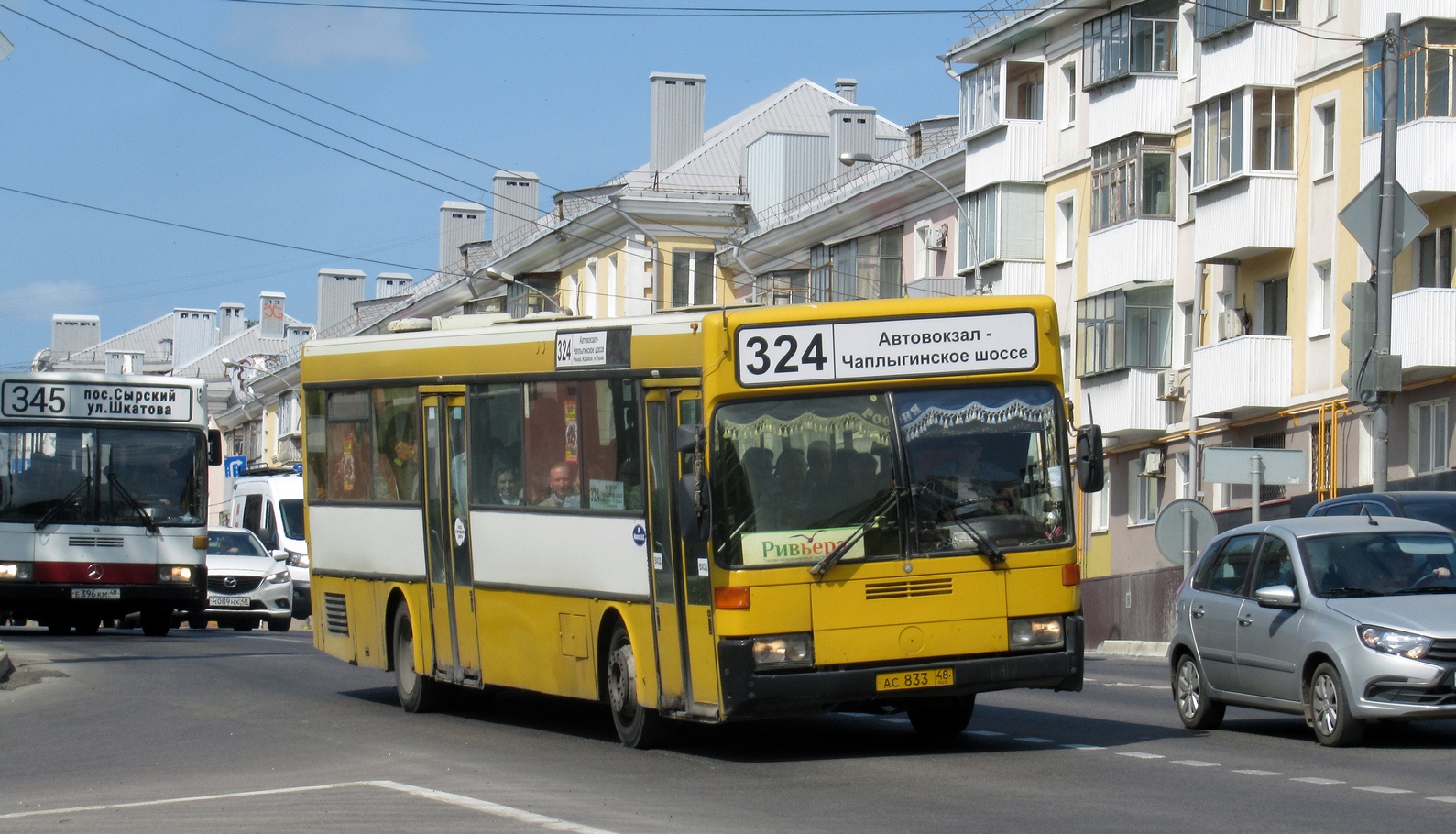 Липецкая область, Mercedes-Benz O405 № АС 833 48