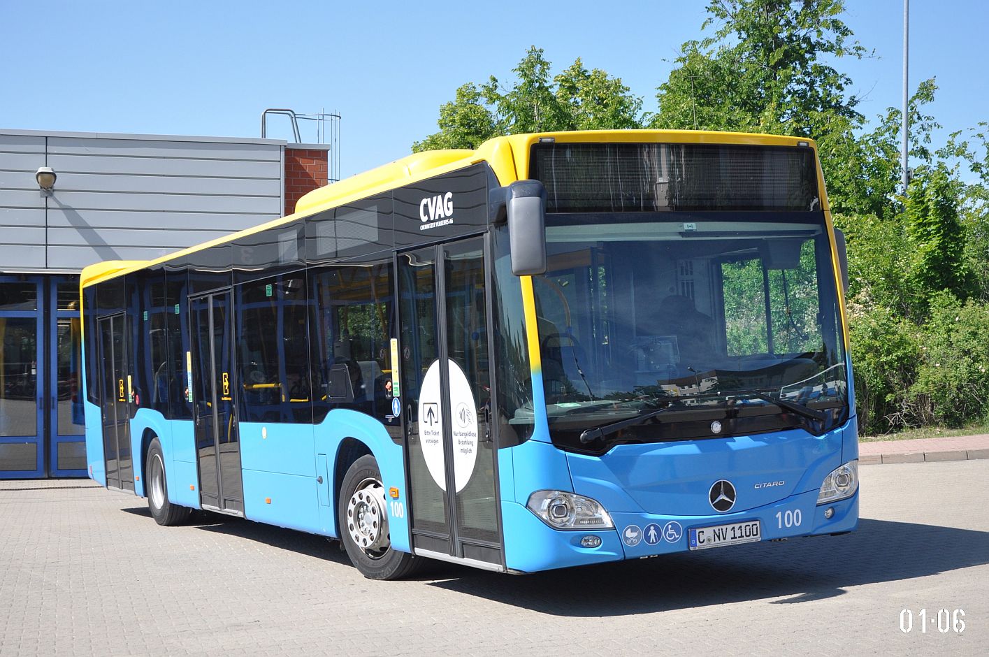 Saxony, Mercedes-Benz Citaro C2 # 100; Saxony — 7. Ikarus-Bus-Treffen in Deutschland — Chemnitz 03.06.2023