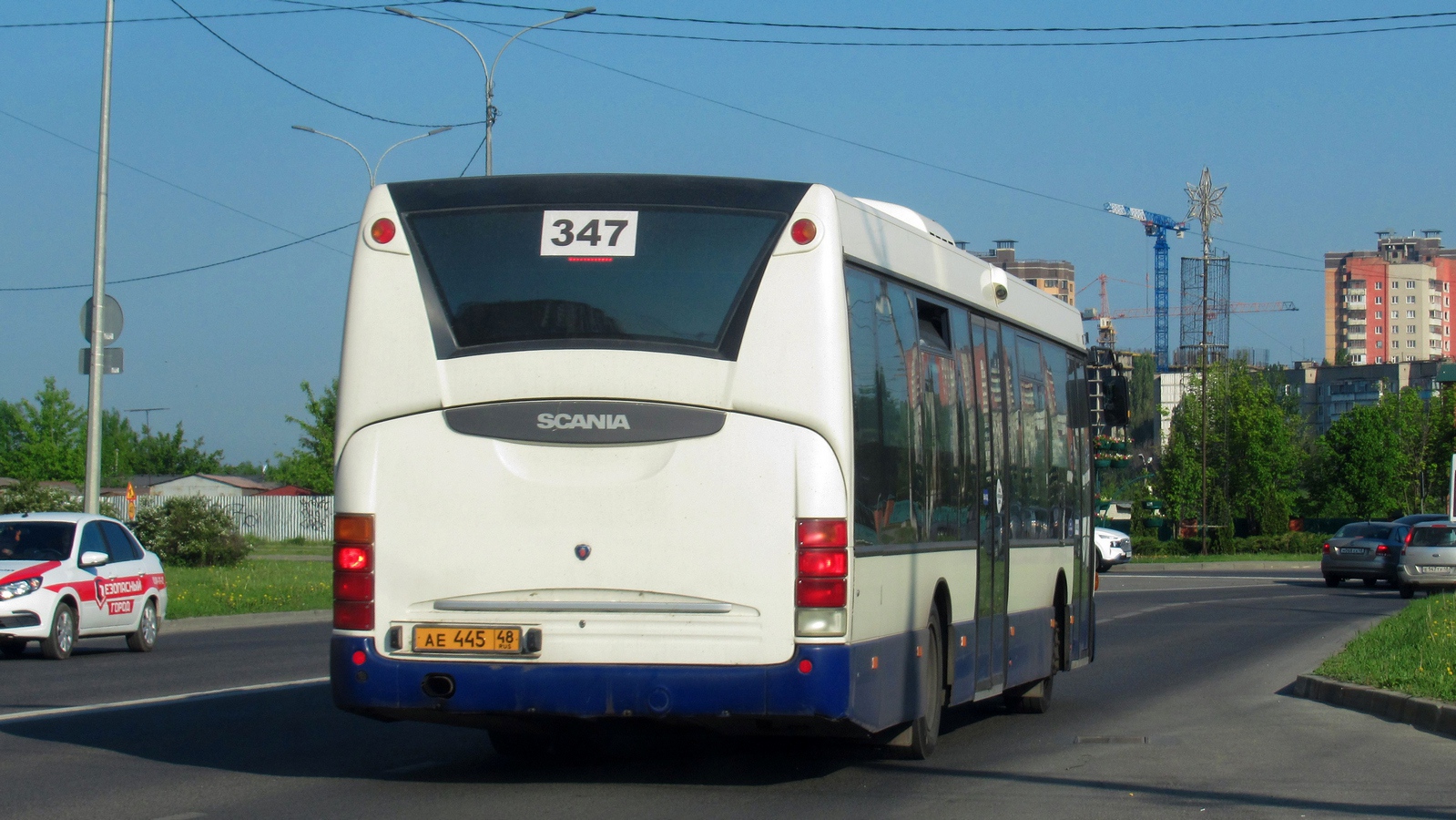 Липецкая область, Scania OmniLink I (Скания-Питер) № АЕ 445 48