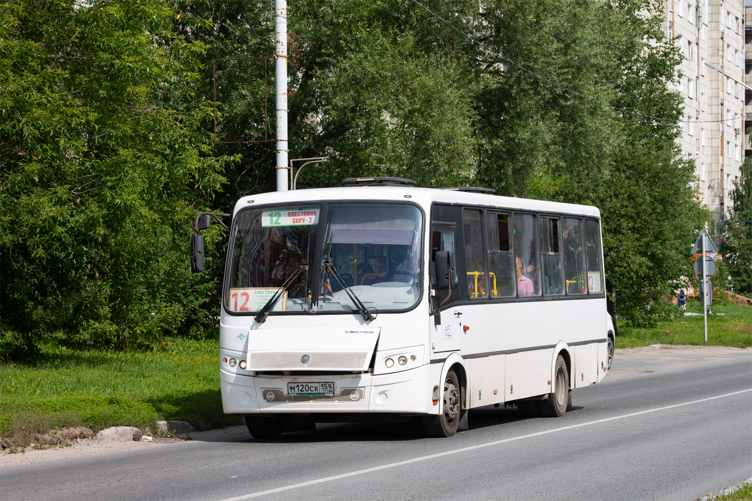 Пермский край, ПАЗ-320414-14 "Вектор" № М 120 СК 159