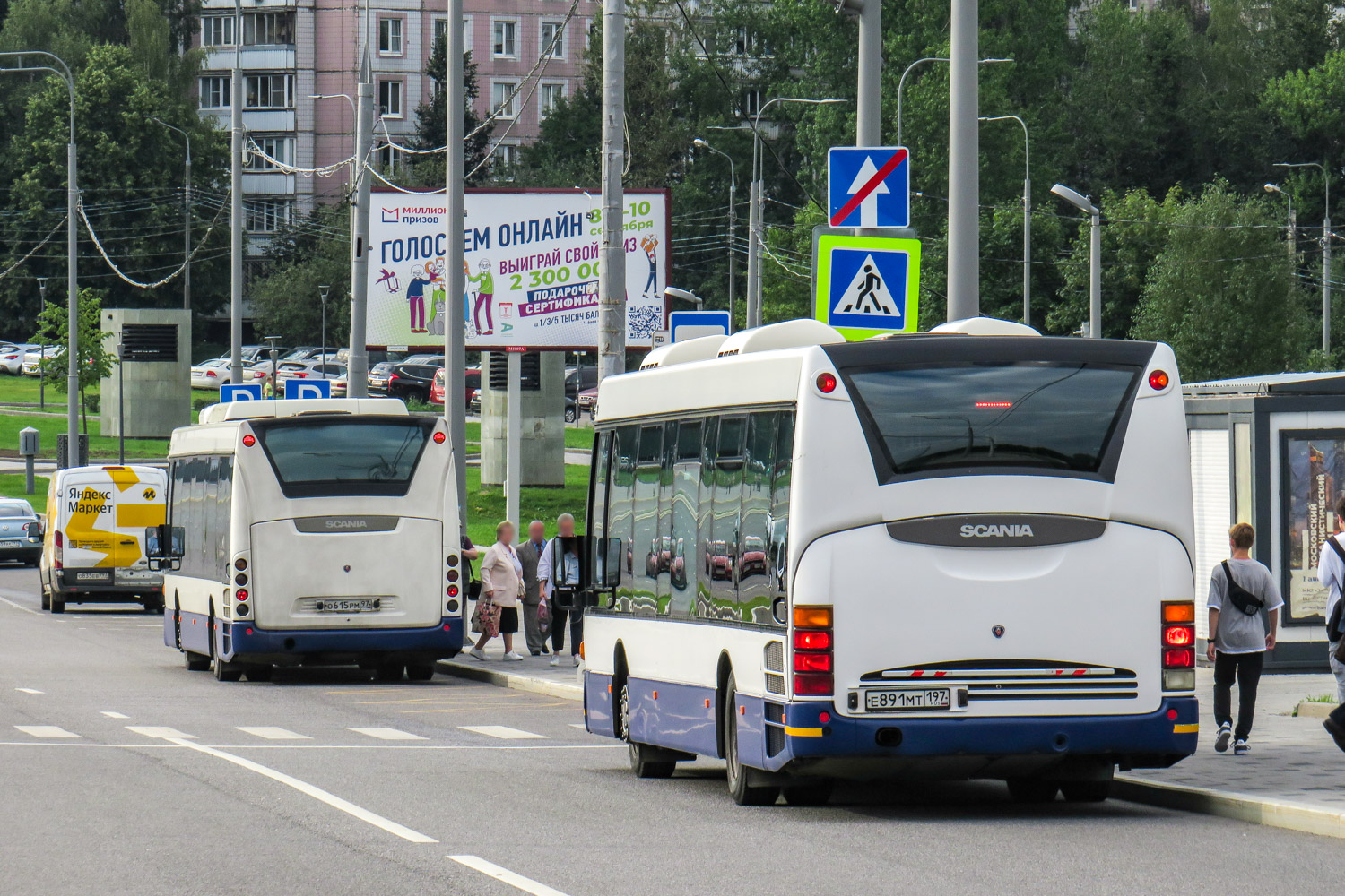 Москва, Scania OmniLink I (Скания-Питер) № Е 891 МТ 197 Москва, Scania OmniLink I (Скания-Питер) № Е 891 МТ 197