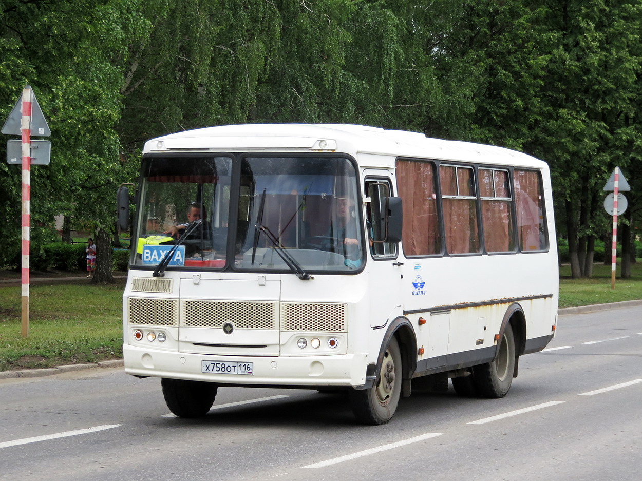 Татарстан, ПАЗ-32053 № Х 758 ОТ 116