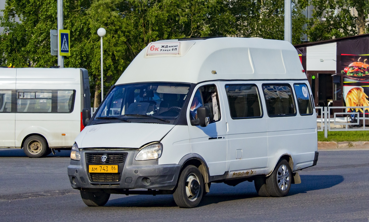 Ханты-Мансийский АО, Луидор-225000 (ГАЗ-3221) № АМ 743 86