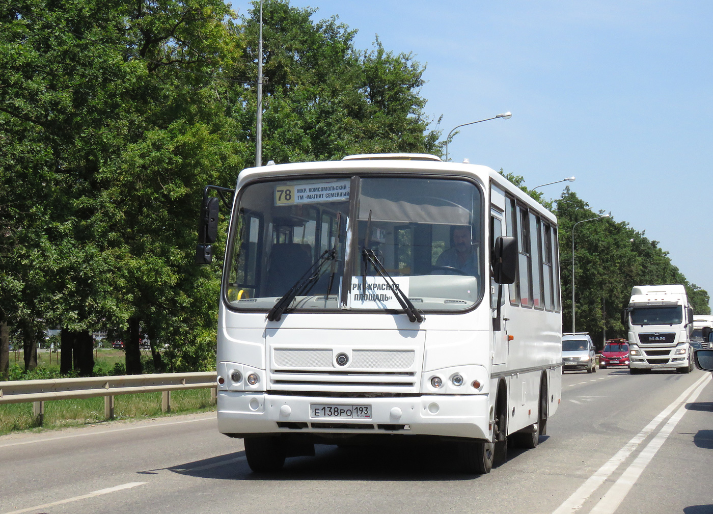 Краснодарский край, ПАЗ-320402-05 № Е 138 РО 193