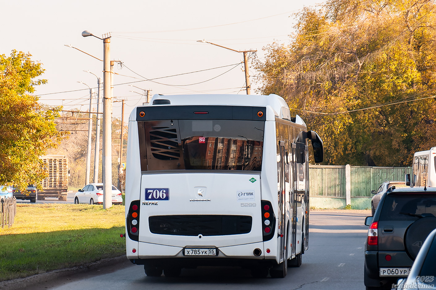 Omsk region, NefAZ-5299-40-57 (CNG) # 706