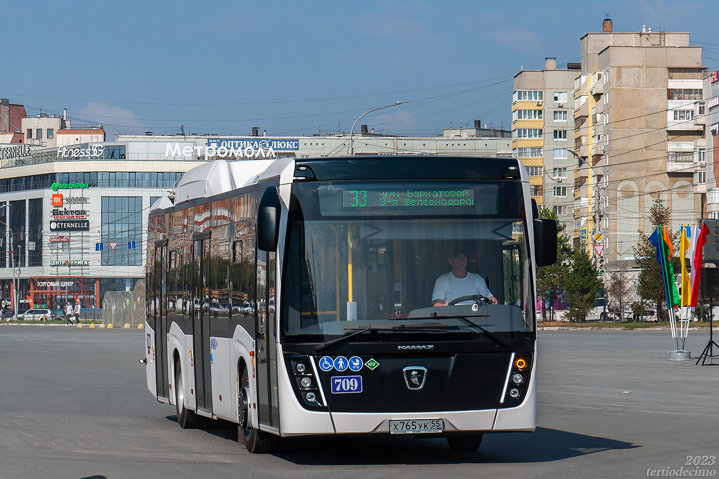 Омская область, НефАЗ-5299-40-57 (CNG) № 709; Омская область — 26.09.2023 — Презентация автобусов НефАЗ-5299-40-57