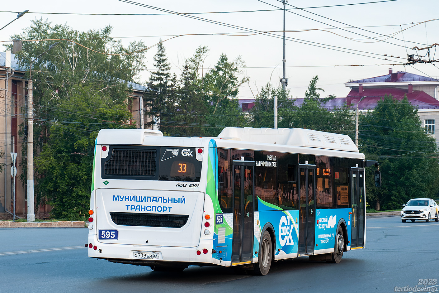 Омская область, ЛиАЗ-5292.67 (CNG) № 595
