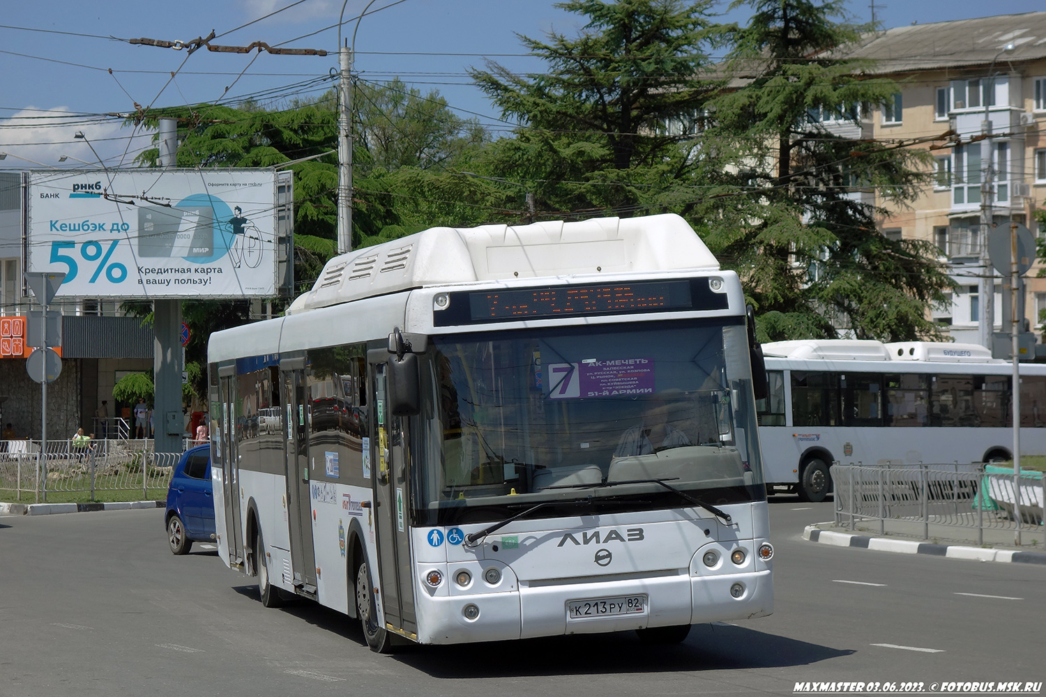 Республика Крым, ЛиАЗ-5292.67 (CNG) № К 213 РУ 82