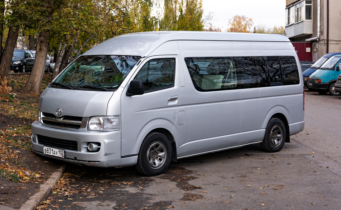 Башкортостан, Toyota HiAce TRH223L № В 831 АУ 102