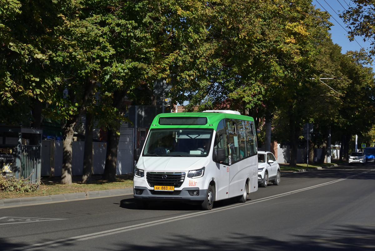 Краснодарский край, ГАЗ-A68R52 City № АК 883 23